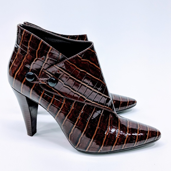 Via Spiga Shoes - Via Spiga Embossed Leather Boots sz 6